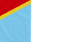 Congo-Kinshasa Flag with Rope & Toggle
