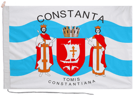 Constanța City Romania Flag with Rope & Toggle