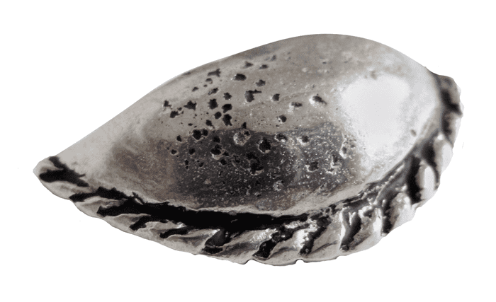 Cornish Pasty Large Solid Pewter Ornament - Hand Made in Cornwall