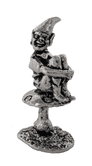 Cornish Piskey Pixie Party Solid Pewter Ornament Set - Hand Made In Cornwall