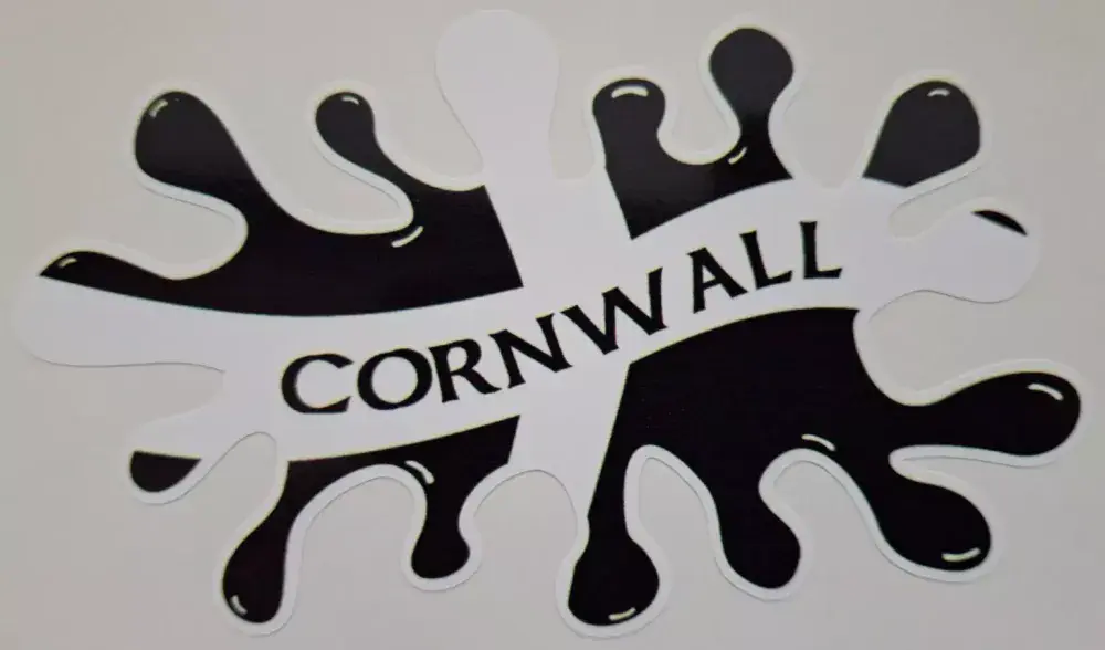 Cornwall Splat Window Bumper Sticker