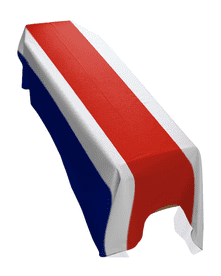 COSTA RICA FLAG PREMIUM COFFIN DRAPE (MADE TO ORDER)