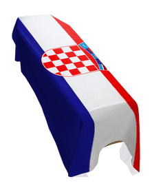 CROATIA FLAG PREMIUM COFFIN DRAPE (MADE TO ORDER)
