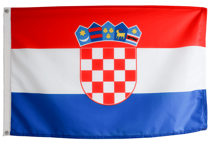 Croatia Flag with Eyelets