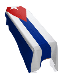 CUBA FLAG PREMIUM COFFIN DRAPE (MADE TO ORDER)