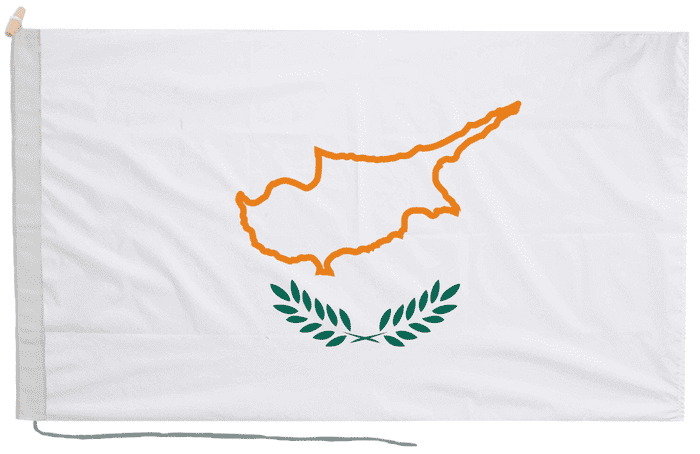 Cyprus 1960 Flag with Rope & Toggle