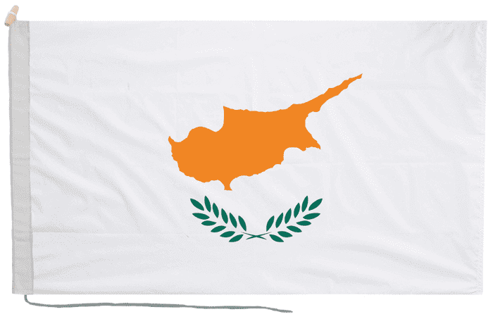 Cyprus 1960 to 2006 Flag with Rope & Toggle
