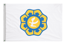 Cyprus Capital City Nicosia Flag with Eyelets