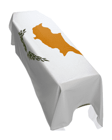 CYPRUS FLAG PREMIUM COFFIN DRAPE (MADE TO ORDER)