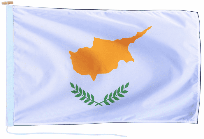 Cyprus Flag with Rope & Toggle