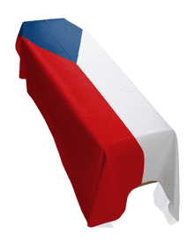 CZECHIA FLAG PREMIUM COFFIN DRAPE (MADE TO ORDER)