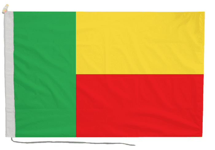 Dahomey Republic 1959 to 1975 Flag with Rope & Toggle