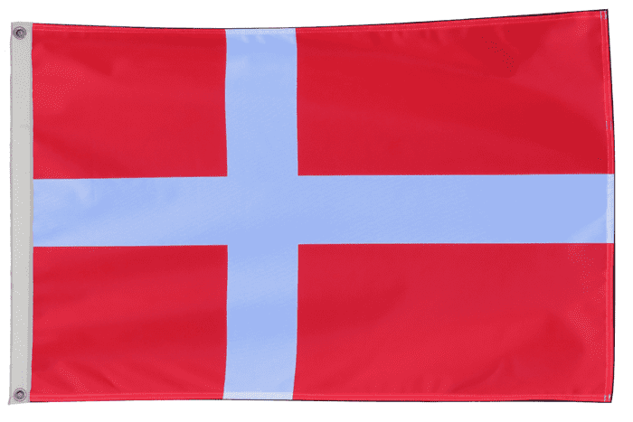 Denmark National Flag with Eyelets
