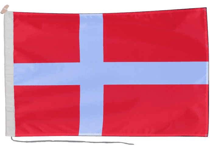 Denmark National Flag with Rope & Toggle