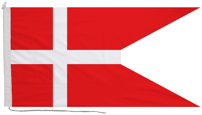 Denmark State Flag with Rope & Toggle
