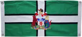 Devon County 100cm x 50cm Fully Sewn Cotton Flag Throw - 4 Eyelets