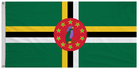 Dominica 1981 to 1988 Flag with Eyelets