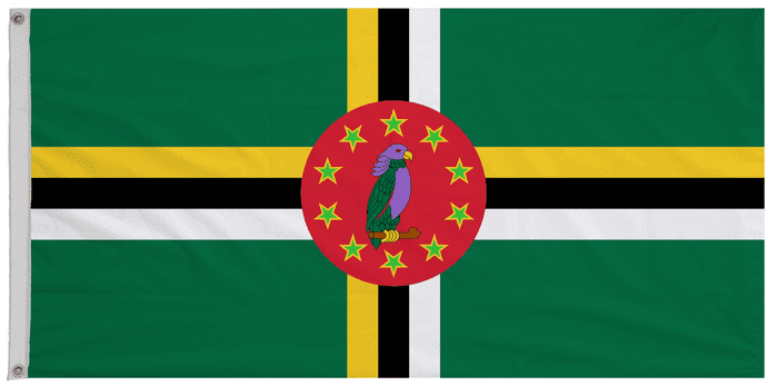 Dominica 1981 to 1988 Flag with Eyelets