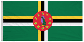 Dominica 1988 to 1990 Flag with Eyelets