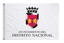 Dominican Republic Capital City Santo Domingo Flag with Eyelets