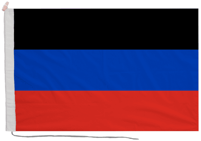 Donetsk People's Republic Russian Federation Flag with Rope & Toggle