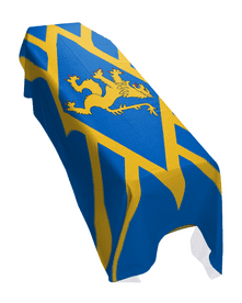 EAST LOTHIAN COUNTY FLAG PREMIUM COFFIN DRAPE (MADE TO ORDER)