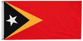 East Timor (Timor-Leste) Flag with Eyelets