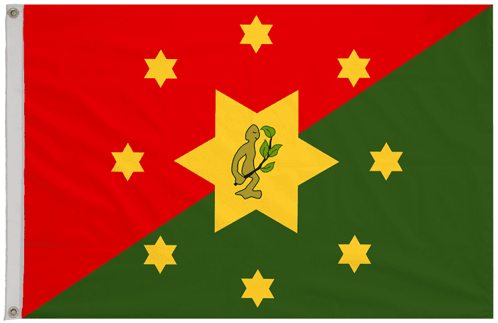 Eastern Highlands Province Papua New Guinea Flag with Eyelets