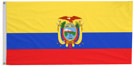 Ecuador Flag with Eyelets