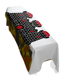 EDINBURGH CITY FLAG PREMIUM COFFIN DRAPE (MADE TO ORDER)