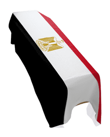 EGYPT FLAG PREMIUM COFFIN DRAPE (MADE TO ORDER)