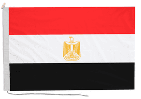 Egypt Flag with Rope & Toggle
