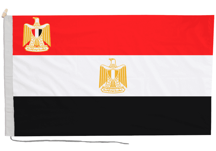 Egypt Presidential Flag with Rope & Toggle