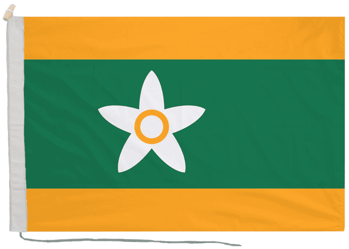 Ehime Prefecture Japan Flag with Rope & Toggle