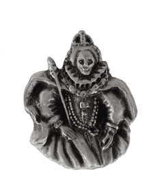 Elizabeth I Pewter Pin Badge