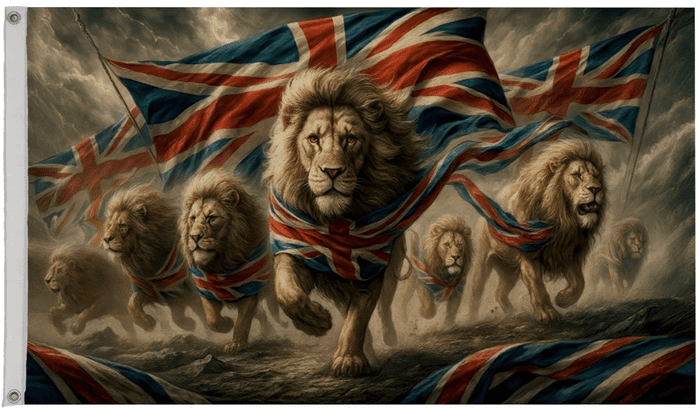 England Lion Pack Polyester 5'x3' Flag