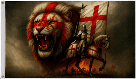 England Lion Pride Polyester 5'x3' Flag