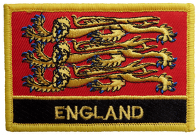 England Richard the Lionheart Flag Embroidered Rectangular Patch