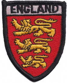 England Richard the Lionheart Small Embroidered Badge (a063x)