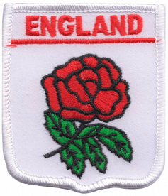 England Rose Embroidered Badge (a131)