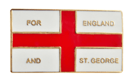 England St George 'For England and St George' Flag Pin Badge