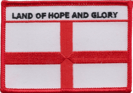 England St George 'Land of Hope and Glory' Embroidered Badge (a336)