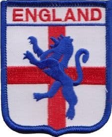 England St George Lion Embroidered Badge (a447)