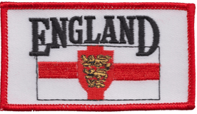 England St George Red Rectangular Embroidered Badge (a306)