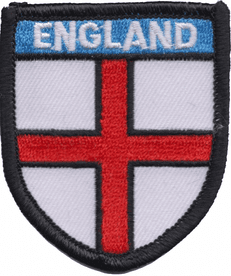 England St George Shield Embroidered Badge (a063m)