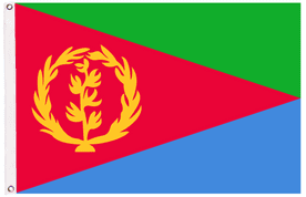 Eritrea 1993 - 1995 Flag with Eyelets