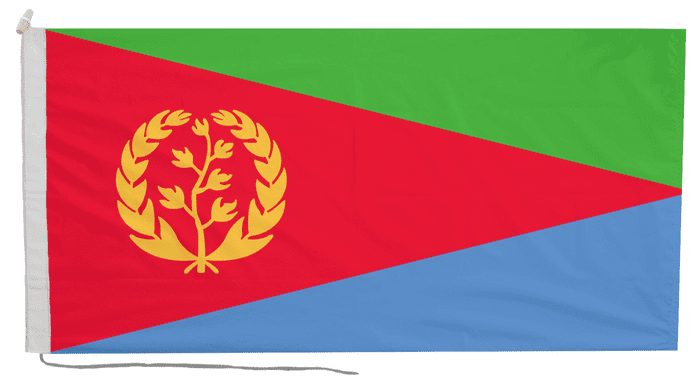 Eritrea Flag with Rope & Toggle