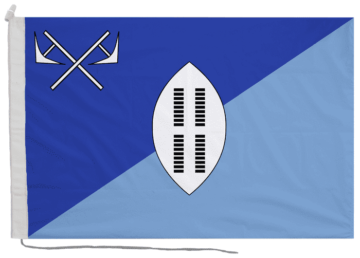 Eswatini 1890 to 1894 Flag with Rope & Toggle