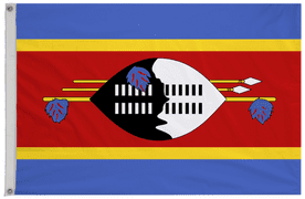 Eswatini 1968 to 2011 Flag with Eyelets
