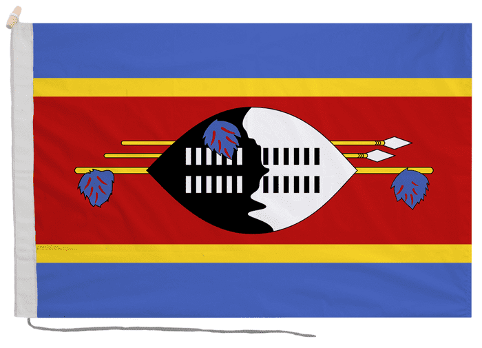 Eswatini 1968 to 2011 Flag with Rope & Toggle